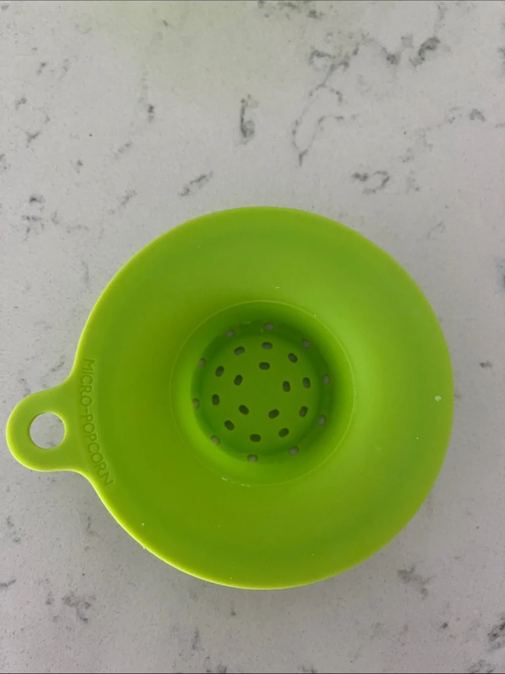 Green Popcorn popper Serving Bowl with Lid and Handle